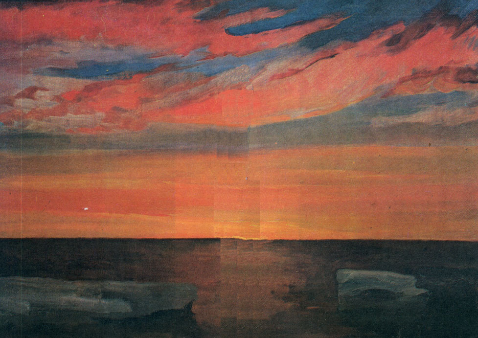 Закат на Карском море. (Япония.)